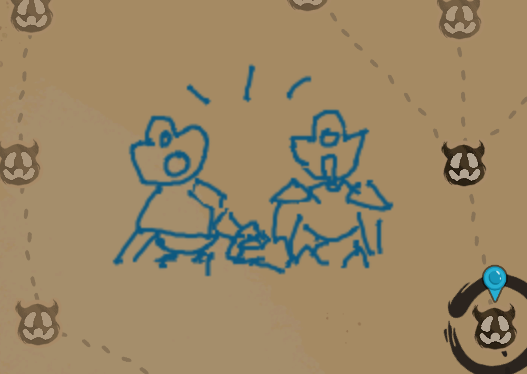 Map drawing of the Defect and Flaw sitting together.