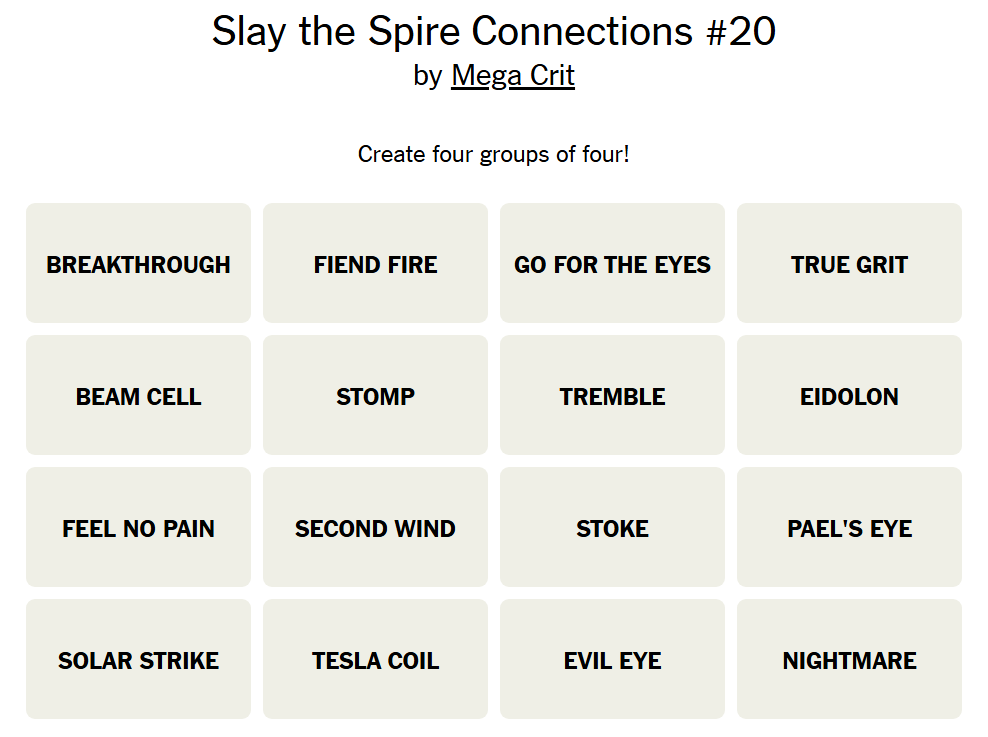 Screenshot of StS2 Connections 20